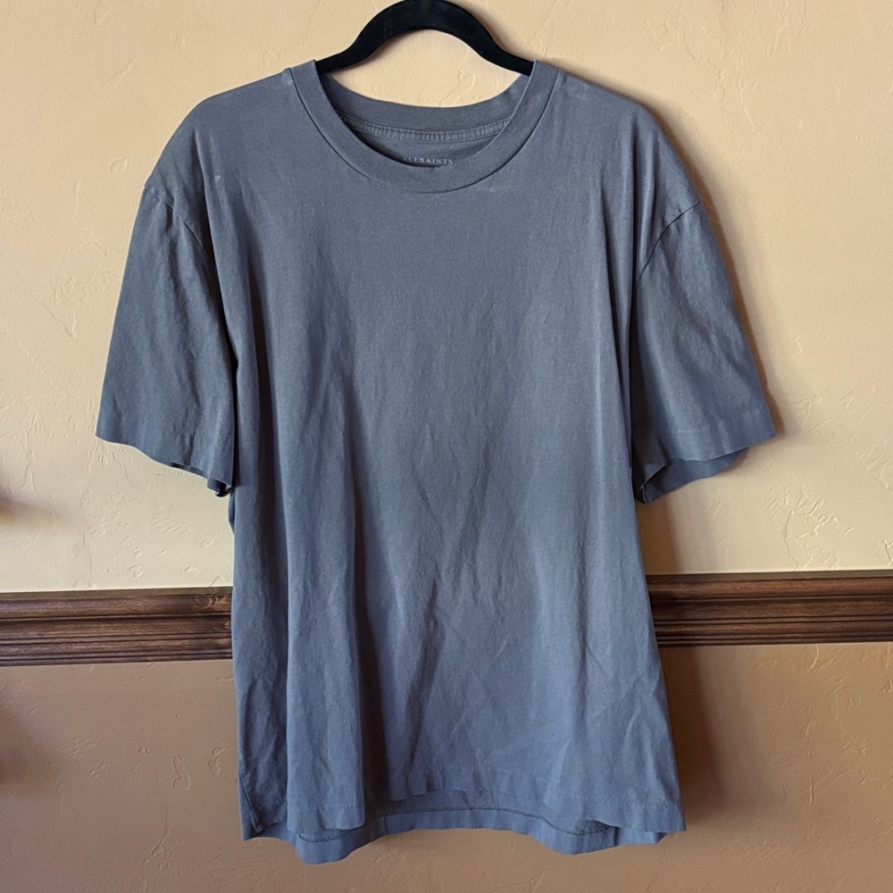 ALLSAINTS Charcoal Gray Short Sleeve Tee